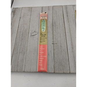 Vintage J&P Coats Neck Opening Metal Zipper 16" Nile Green 57